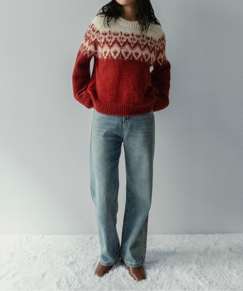 on:nue（オンニュ）の「【on:nue】[低身長/高身長/サイズ展開有/2色展開] リラックスルーズストレートデニムパンツ（デニムパンツ・レディース・ライトブルー/ブルー・SMALL/MEDIUM/LARGE）」の7枚目の写真