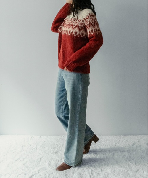 on:nue（オンニュ）の「【on:nue】[低身長/高身長/サイズ展開有/2色展開] リラックスルーズストレートデニムパンツ（デニムパンツ・レディース・ライトブルー/ブルー・SMALL/MEDIUM/LARGE）」の8枚目の写真