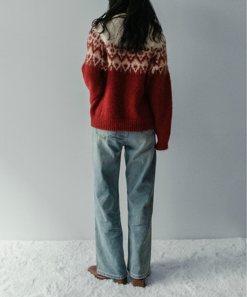 on:nue（オンニュ）の「【on:nue】[低身長/高身長/サイズ展開有/2色展開] リラックスルーズストレートデニムパンツ（デニムパンツ・レディース・ライトブルー/ブルー・SMALL/MEDIUM/LARGE）」の9枚目の写真