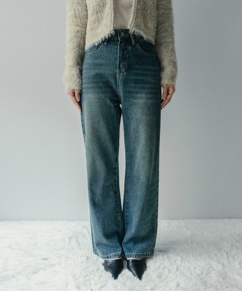 on:nue（オンニュ）の「【on:nue】[低身長/高身長/サイズ展開有/2色展開] リラックスルーズストレートデニムパンツ（デニムパンツ・レディース・ライトブルー/ブルー・SMALL/MEDIUM/LARGE）」の18枚目の写真