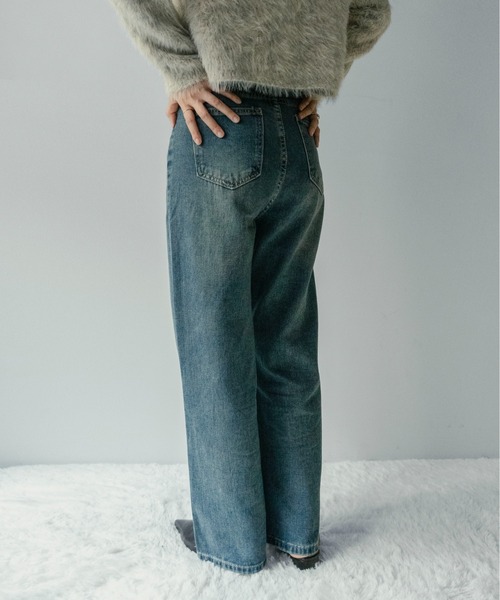on:nue（オンニュ）の「【on:nue】[低身長/高身長/サイズ展開有/2色展開] リラックスルーズストレートデニムパンツ（デニムパンツ・レディース・ライトブルー/ブルー・SMALL/MEDIUM/LARGE）」の20枚目の写真