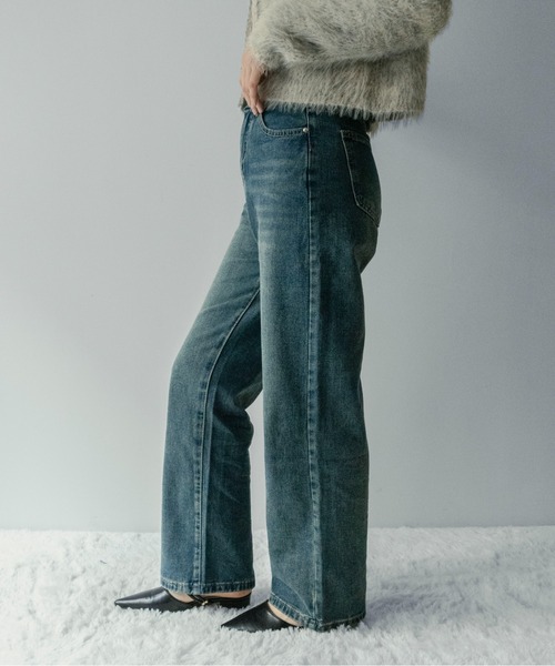 on:nue（オンニュ）の「【on:nue】[低身長/高身長/サイズ展開有/2色展開] リラックスルーズストレートデニムパンツ（デニムパンツ・レディース・ライトブルー/ブルー・SMALL/MEDIUM/LARGE）」の19枚目の写真