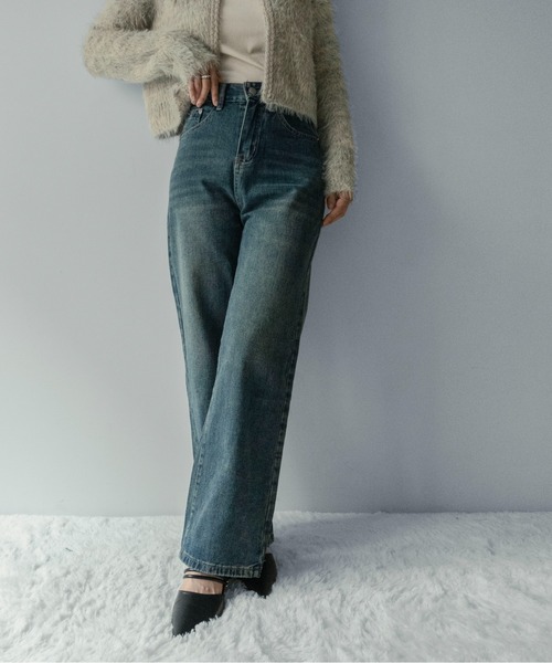 on:nue（オンニュ）の「【on:nue】[低身長/高身長/サイズ展開有/2色展開] リラックスルーズストレートデニムパンツ（デニムパンツ・レディース・ライトブルー/ブルー・SMALL/MEDIUM/LARGE）」の21枚目の写真