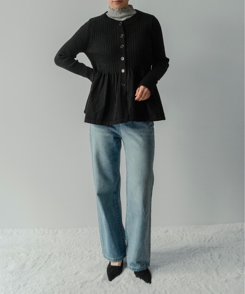 on:nue（オンニュ）の「【on:nue】[低身長/高身長/サイズ展開有/2色展開] リラックスルーズストレートデニムパンツ（デニムパンツ・レディース・ライトブルー/ブルー・SMALL/MEDIUM/LARGE）」の14枚目の写真