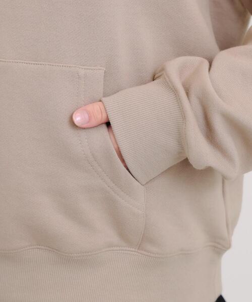 PINK-latte（ピンクラテ）の「くま耳チュニックパーカー（パーカー・キッズ・アイボリー/ブラック/ライトベージュ・13/14/15 /16）」の9枚目の写真