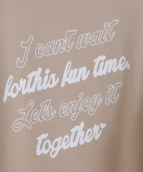 PINK-latte（ピンクラテ）の「くま耳チュニックパーカー（パーカー・キッズ・アイボリー/ブラック/ライトベージュ・13/14/15 /16）」の11枚目の写真