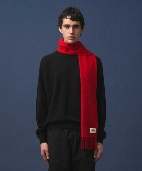 DANTON（ダントン）の「WOOL CASHMERE MUFFLER（マフラー・レディース・レッド/ベージュ系その他/グリーン系その他/チャコール/ブルー系その他5/ベージュ/ブラウン系その他/ブラック/グレー系その他/オフホワイト/ブラック系その他・-）」の15枚目の写真