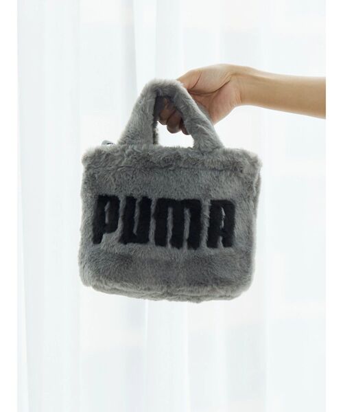 PUMA（プーマ）の「【PUMA】UP FAUX FURミニショッパーバッグ（ハンドバッグ・レディース・ブラック/ブルー/グレー・FREE）」の5枚目の写真