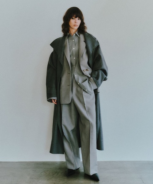 SANTEウーステッドクロークリバーコート（その他アウター）｜ETRE