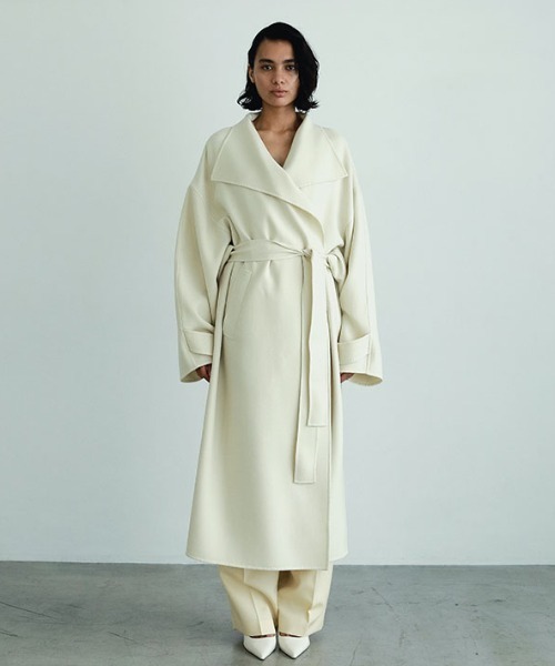 【新品】SANTE by ETRE TOKYO ウーステッドクロークリバーコート SANTEウーステッドクロークリバーコート（その他アウター）｜ETRE