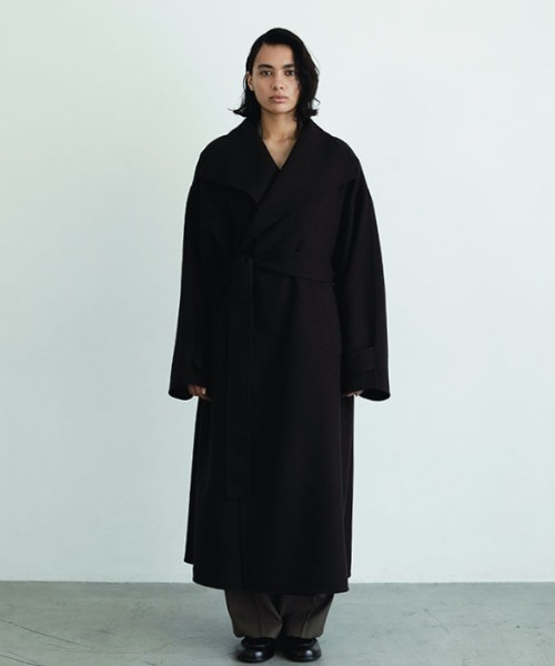 【新品】SANTE by ETRE TOKYO ウーステッドクロークリバーコート SANTEウーステッドクロークリバーコート（その他アウター）｜ETRE