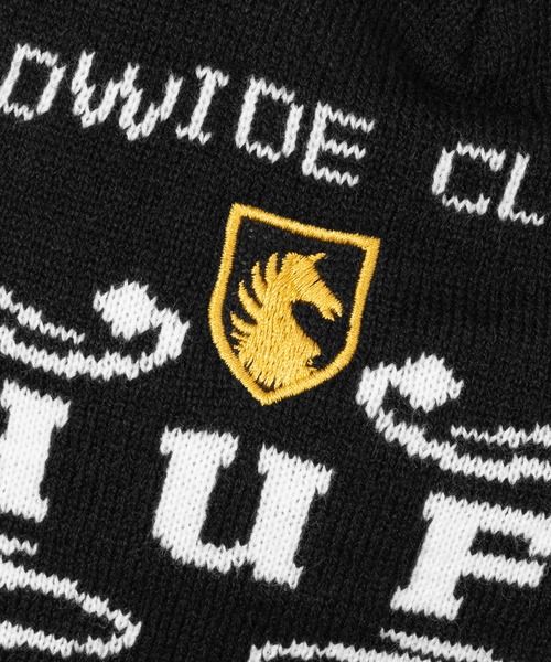 HUF（ハフ）の「WORLDWIDE CLOTHIERS BEANIE（ニットキャップ/ビーニー・メンズ・レッド/ブラック/ナチュラル・O/S）」の16枚目の写真