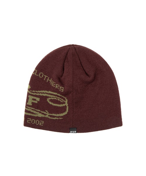HUF（ハフ）の「WORLDWIDE CLOTHIERS BEANIE（ニットキャップ/ビーニー・メンズ・レッド/ブラック/ナチュラル・O/S）」の6枚目の写真