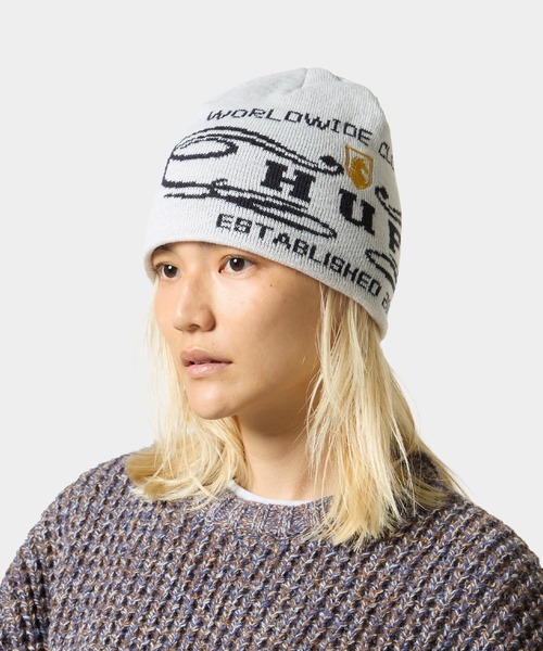 HUF（ハフ）の「WORLDWIDE CLOTHIERS BEANIE（ニットキャップ/ビーニー・メンズ・レッド/ブラック/ナチュラル・O/S）」の10枚目の写真