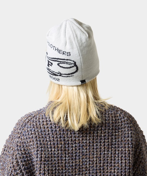 HUF（ハフ）の「WORLDWIDE CLOTHIERS BEANIE（ニットキャップ/ビーニー・メンズ・レッド/ブラック/ナチュラル・O/S）」の12枚目の写真