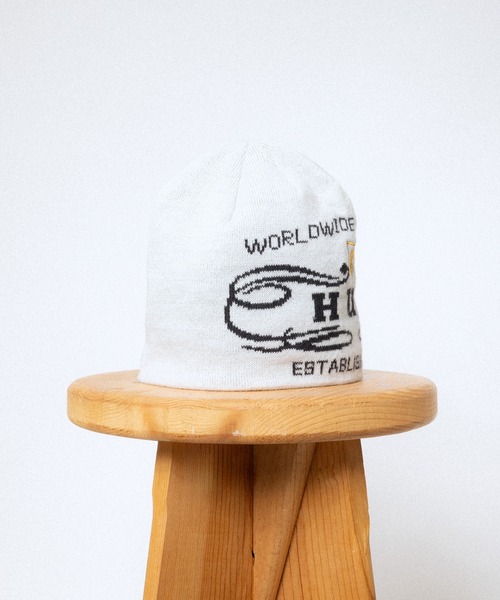 HUF（ハフ）の「WORLDWIDE CLOTHIERS BEANIE（ニットキャップ/ビーニー・メンズ・レッド/ブラック/ナチュラル・O/S）」の22枚目の写真