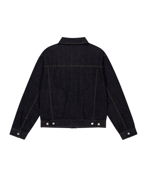 AAKAM（アーカム）の「Oblique Pocket Denim Jacket (Black)（デニムジャケット・レディース・その他・1/2）」の2枚目の写真