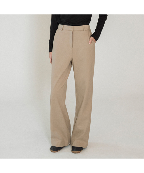VANONE ATELIER(バノンアトリエ)の「P3269 裏起毛ワイドスラックス_ベージュ(スラックス・レディース・Beige・SMALL/MEDIUM/LARGE)」の1枚目の写真