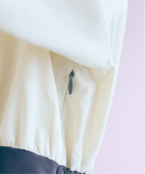 marun(マルン)の「<大きいサイズ>ブラウスドッキングワンピース marun(ワンピース・レディース・アイボリー系・5L/4L/3L/LL/L)」の10枚目の写真