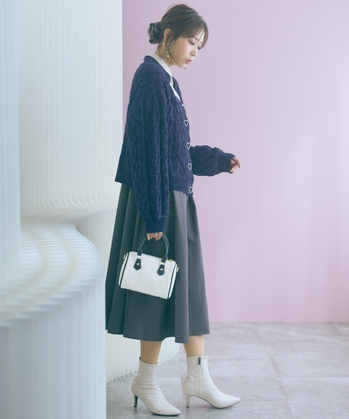 marun(マルン)の「<大きいサイズ>ブラウスドッキングワンピース marun(ワンピース・レディース・アイボリー系・5L/4L/3L/LL/L)」の5枚目の写真