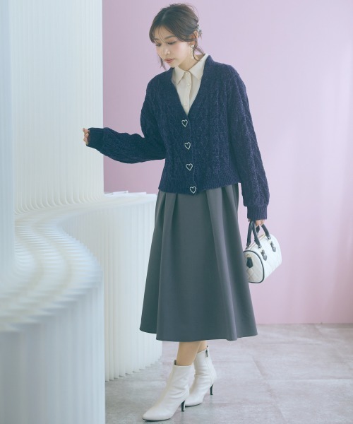 marun(マルン)の「<大きいサイズ>ブラウスドッキングワンピース marun(ワンピース・レディース・アイボリー系・5L/4L/3L/LL/L)」の21枚目の写真