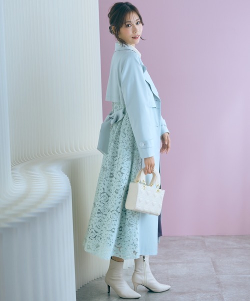 marun(マルン)の「<大きいサイズ>ブラウスドッキングワンピース marun(ワンピース・レディース・アイボリー系・5L/4L/3L/LL/L)」の22枚目の写真