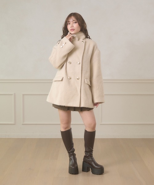 shaggy chester coat / シャギーチェスターコート（チェスターコート
