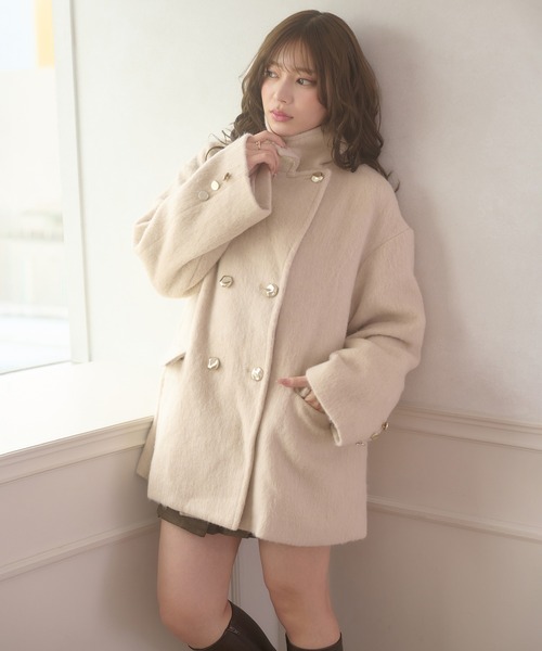 shaggy chester coat / シャギーチェスターコート（チェスターコート