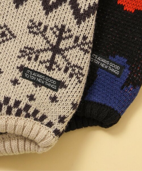 BREEZE（ブリーズ）の「【洗える/リンク】総柄バリエーションニットボディオール（ロンパース・キッズ・キナリ/ブラック・80）」の8枚目の写真