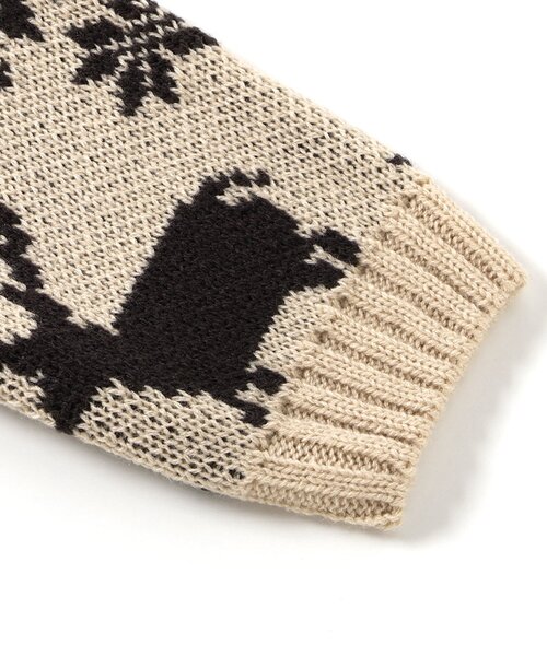 BREEZE（ブリーズ）の「【洗える/リンク】総柄バリエーションニットボディオール（ロンパース・キッズ・キナリ/ブラック・80）」の12枚目の写真