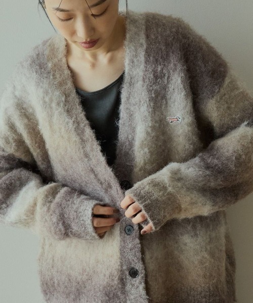 PENNEYS(ぺニーズ)の「PENNEY'Sシャギーグラデーションカーディガン(カーディガン/ボレロ・レディース・ブラウン/グレー/その他12・FREE)」の1枚目の写真