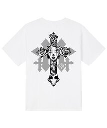 KTW0115 チカーノ クロス 半袖Tシャツ - ホワイト