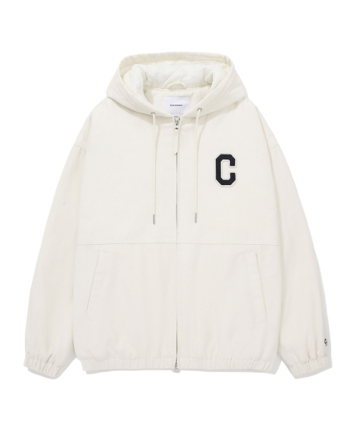 COVERNAT(カバーナット)の「Cロゴヘビーロックスフォードフードパーカージャケットアイボリー(その他アウター・レディース・その他・MEDIUM/LARGE/X-LARGE/SMALL)」の2枚目の写真