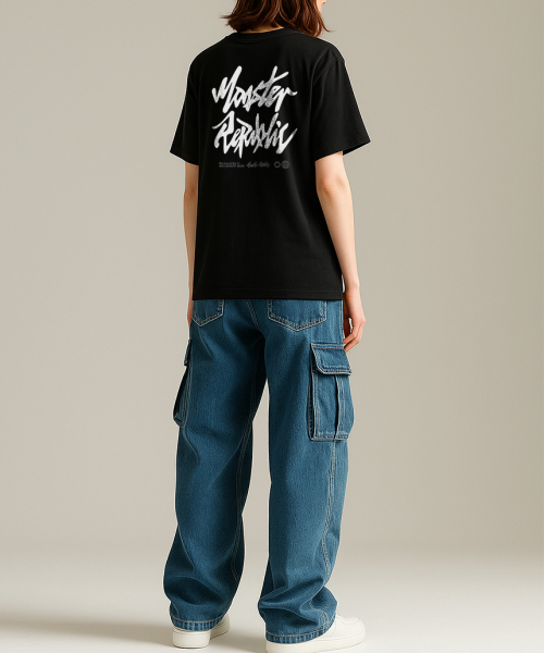 MONSTER REPUBLIC(モンスターリパブリック)の「アセンティックロゴホワイトTシャツブラック_B130(Tシャツ/カットソー・レディース・その他・SMALL/MEDIUM/LARGE/X-LARGE)」の4枚目の写真
