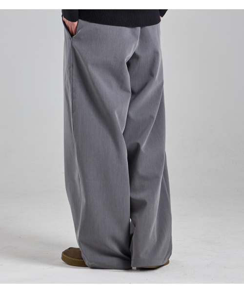 BUTTON SEOUL(ボタンソウル)の「ツーピンタックレギュラーフィットスラックス(グレー)(スラックス・メンズ・その他・L(50)/X-LARGE/M(48))」の2枚目の写真
