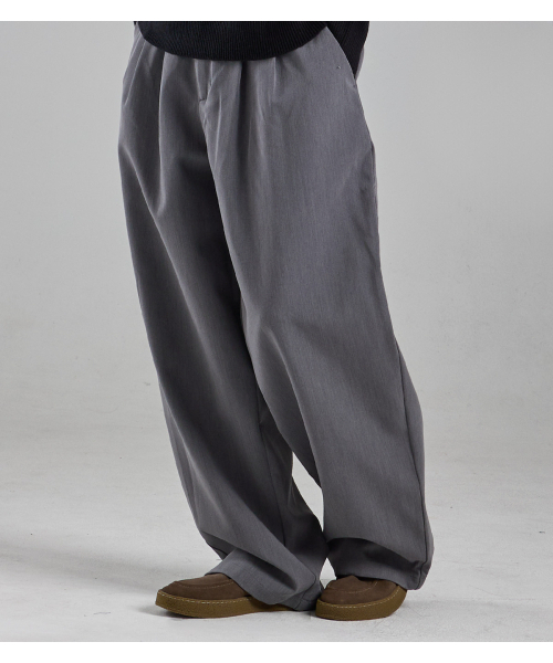 BUTTON SEOUL(ボタンソウル)の「ツーピンタックレギュラーフィットスラックス(グレー)(スラックス・メンズ・その他・L(50)/X-LARGE/M(48))」の4枚目の写真