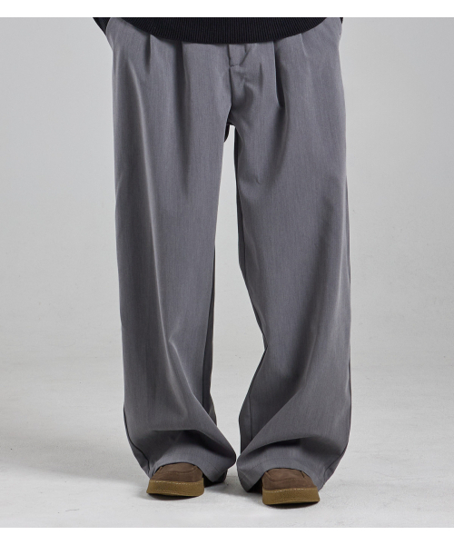 BUTTON SEOUL(ボタンソウル)の「ツーピンタックレギュラーフィットスラックス(グレー)(スラックス・メンズ・その他・L(50)/X-LARGE/M(48))」の5枚目の写真