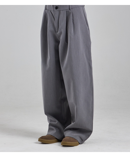 BUTTON SEOUL(ボタンソウル)の「ツーピンタックレギュラーフィットスラックス(グレー)(スラックス・メンズ・その他・L(50)/X-LARGE/M(48))」の8枚目の写真