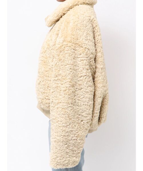 Ungrid(アングリッド)の「ボアショートブルゾン(ブルゾン・レディース・アイボリー/オレンジ・FREE)」の9枚目の写真