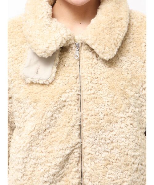 Ungrid(アングリッド)の「ボアショートブルゾン(ブルゾン・レディース・アイボリー/オレンジ・FREE)」の11枚目の写真