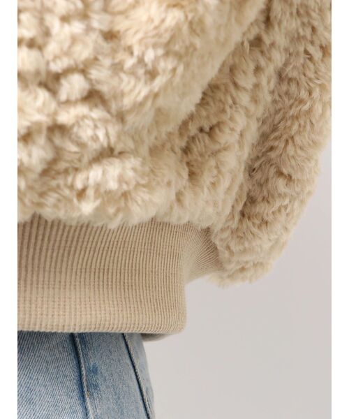 Ungrid(アングリッド)の「ボアショートブルゾン(ブルゾン・レディース・アイボリー/オレンジ・FREE)」の15枚目の写真