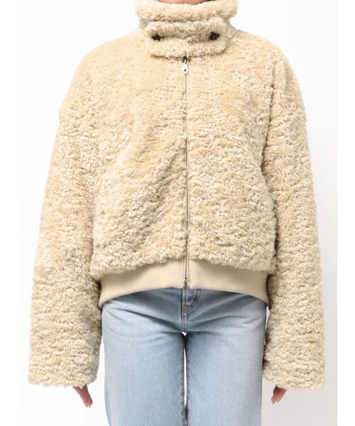 Ungrid(アングリッド)の「ボアショートブルゾン(ブルゾン・レディース・アイボリー/オレンジ・FREE)」の17枚目の写真