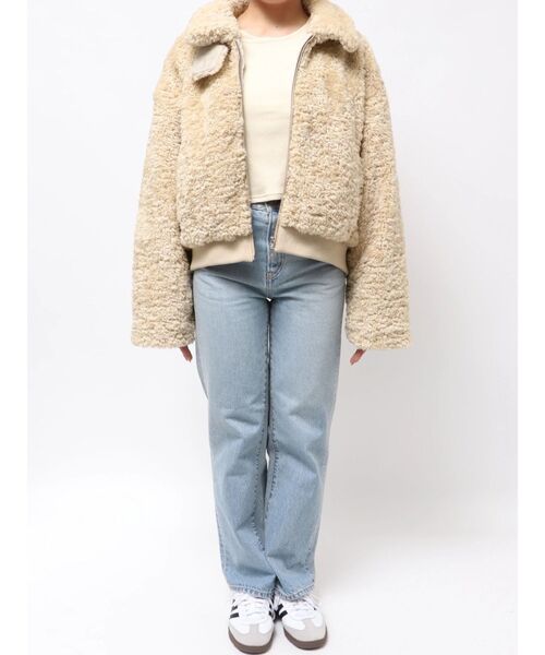 Ungrid(アングリッド)の「ボアショートブルゾン(ブルゾン・レディース・アイボリー/オレンジ・FREE)」の18枚目の写真