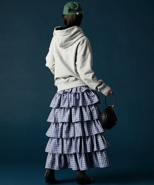 GEVS.（ジェイヴィス）の「綿100％リボンジップアップパーカー＜大きいサイズ有＞GEVS.（パーカー・レディース・杢グレー/ブラック・4L/3L/LL/L/M/5L）」の13枚目の写真