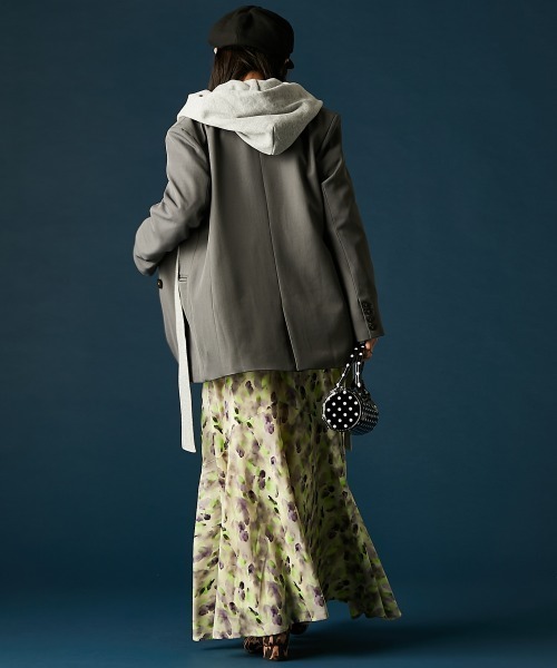 GEVS.（ジェイヴィス）の「綿100％リボンジップアップパーカー＜大きいサイズ有＞GEVS.（パーカー・レディース・杢グレー/ブラック・4L/3L/LL/L/M/5L）」の22枚目の写真