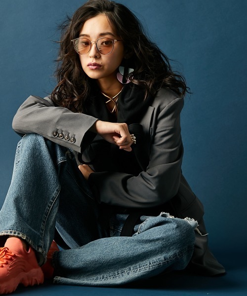 GEVS.（ジェイヴィス）の「綿100％リボンジップアップパーカー＜大きいサイズ有＞GEVS.（パーカー・レディース・杢グレー/ブラック・4L/3L/LL/L/M/5L）」の4枚目の写真