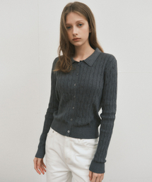 ツイストカシミヤブレンドニットカーディガン_GRAY(WC25-KN39)