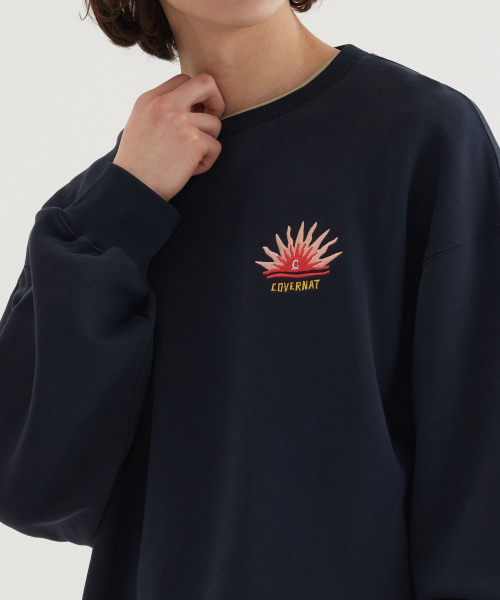 COVERNAT(カバーナット)の「サンセットグラフィック スウェット ネイビー(スウェット・レディース・その他・SMALL/MEDIUM/LARGE/X-LARGE/XX-LARGE)」の7枚目の写真