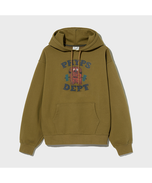 PHYSICAL DEPARTMENT(フィジカル デパートメント)の「ウェイトドッグフードパーカー_オリーブ(パーカー・レディース・その他・SMALL/MEDIUM/LARGE/X-LARGE)」の1枚目の写真