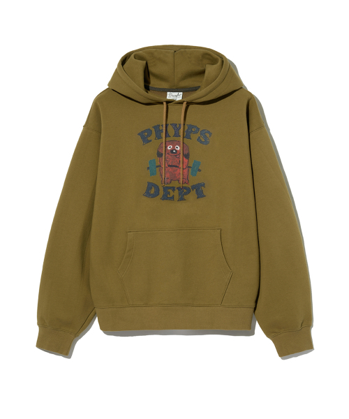 PHYSICAL DEPARTMENT(フィジカル デパートメント)の「ウェイトドッグフードパーカー_オリーブ(パーカー・レディース・その他・SMALL/MEDIUM/LARGE/X-LARGE)」の2枚目の写真